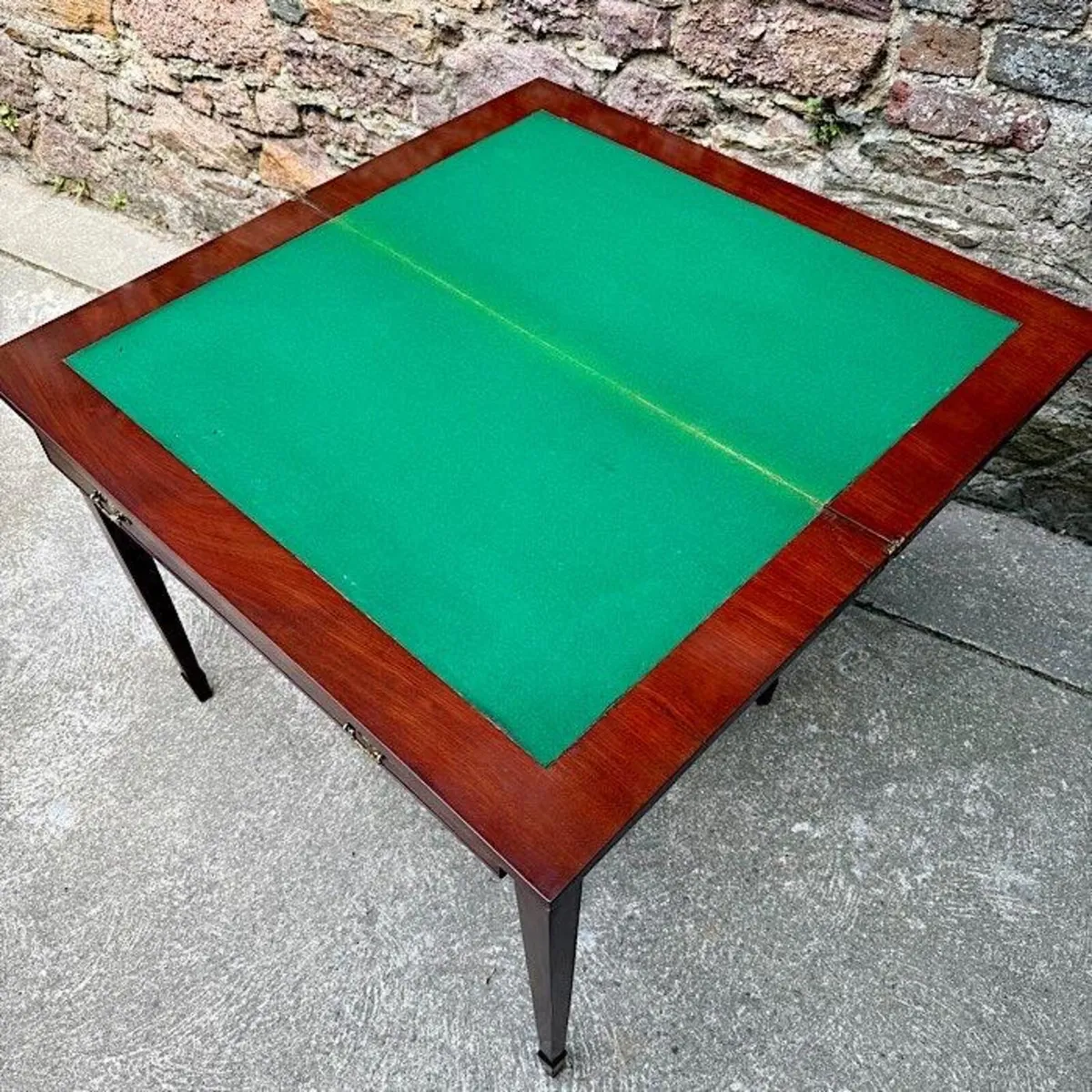 Antique Card Games Bridge Table - Image 4