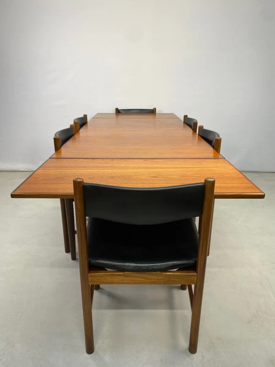 Rare Mud Century G Plan Table & Chairs - Image 4