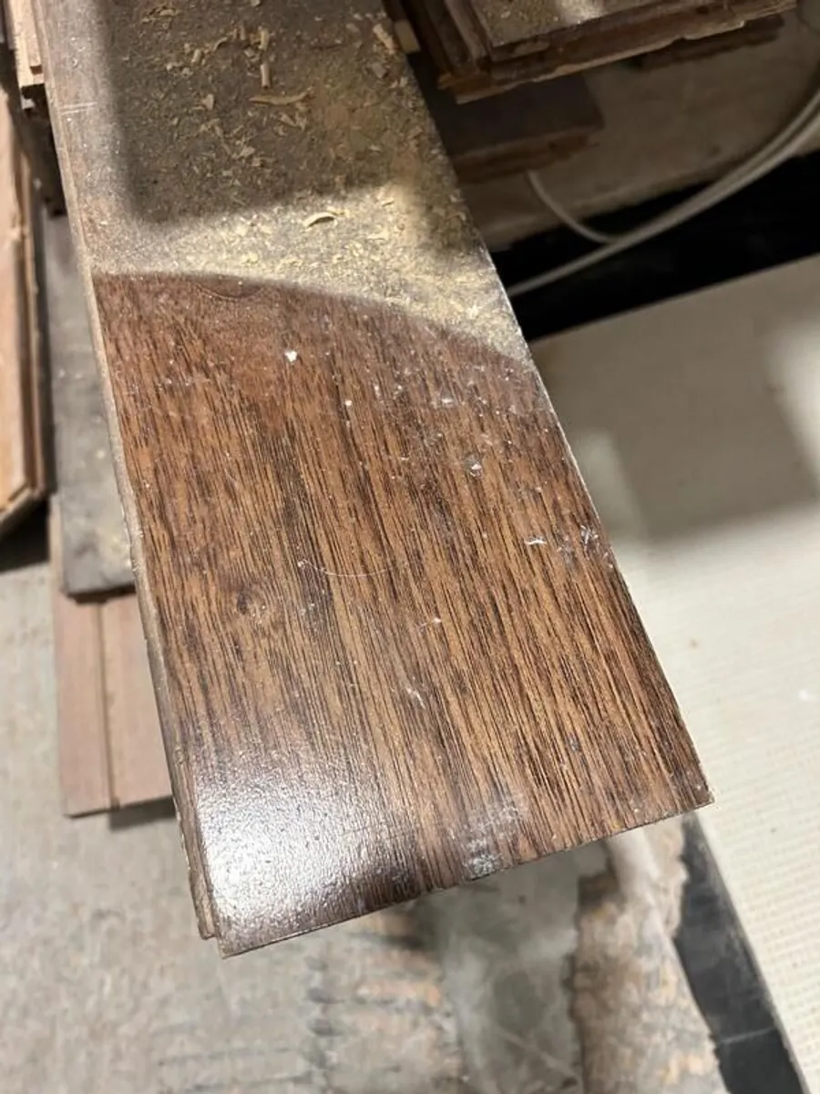 Reclaimed Walnut Hardwood Flooring Planks - Solid Walnut Wood Floor - Image 2