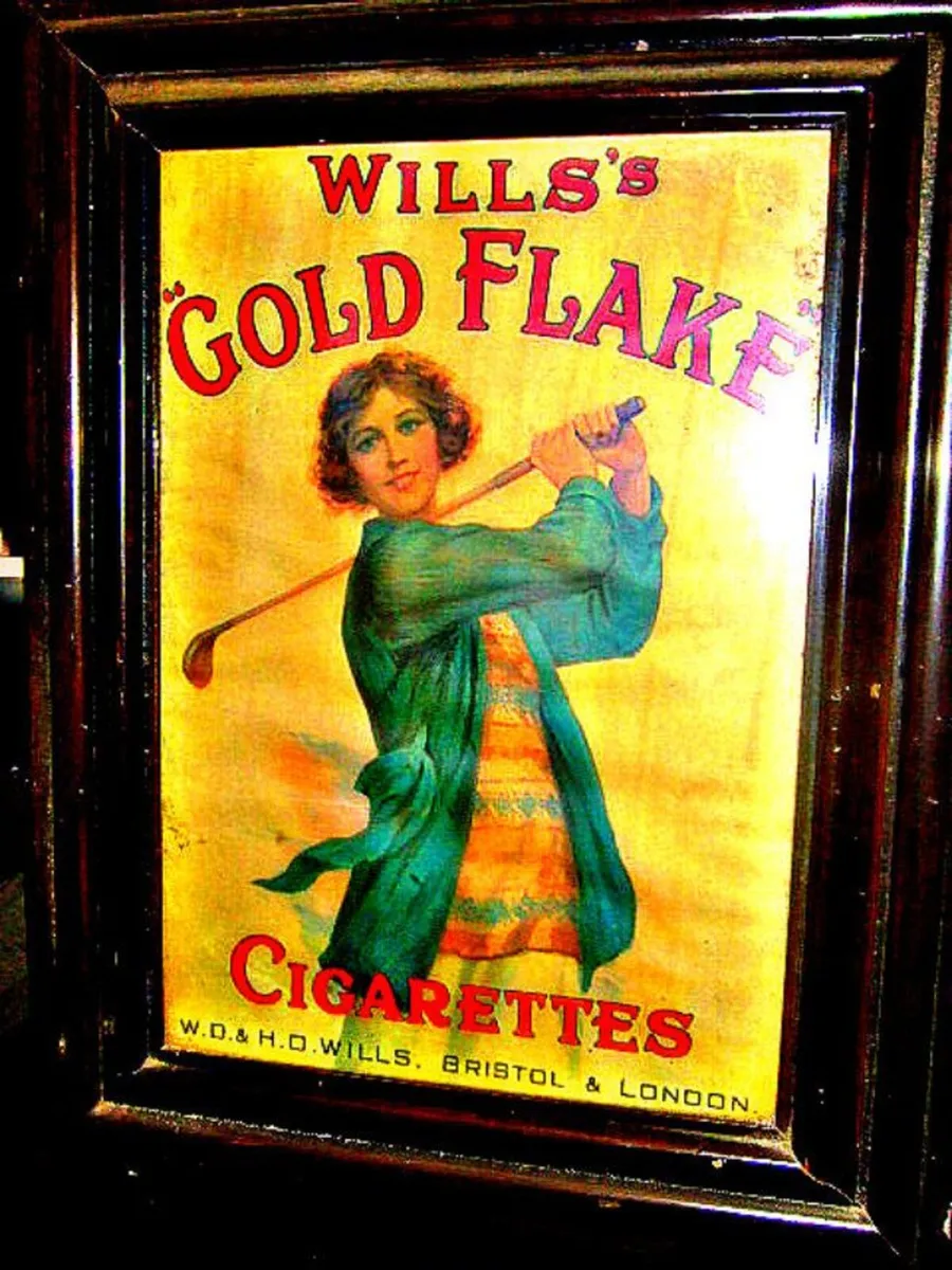 Vintage Framed 'Wills' Wooden Framed Advertisement - Image 1