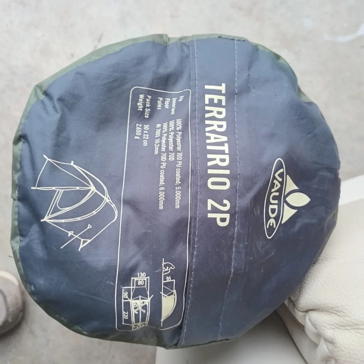 2-man tent VAUDE TERRATRIO 2P - Image 2