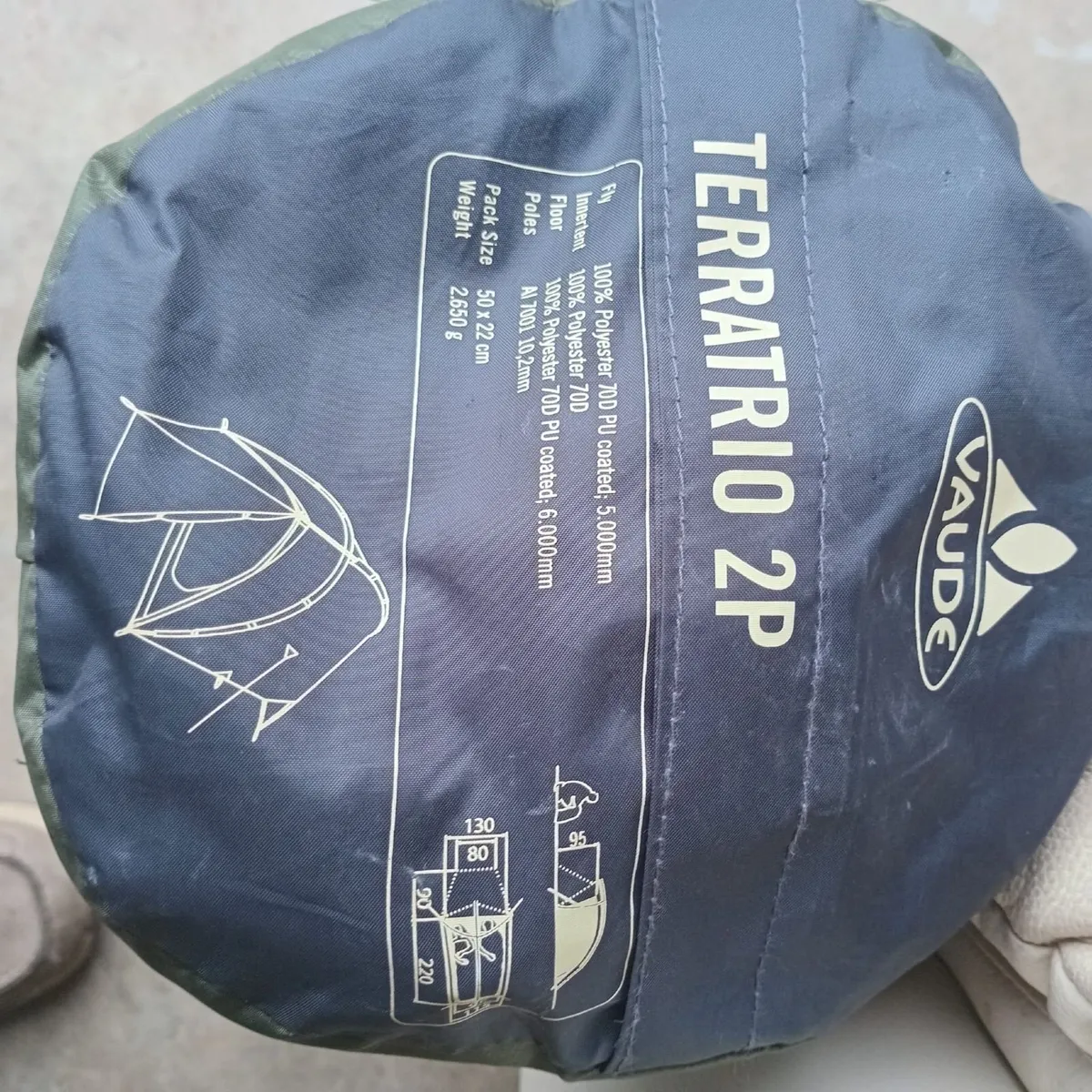 2-man tent VAUDE TERRATRIO 2P - Image 3