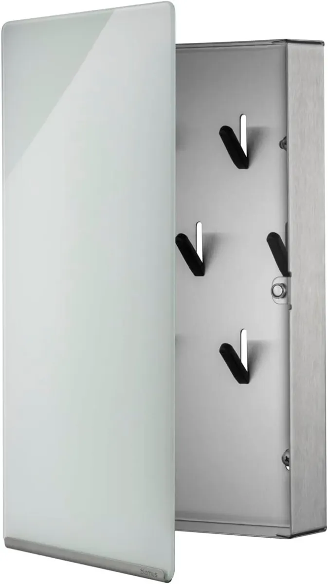 Key Box/Glass Magnet Board white sm upright VELIO - Image 2