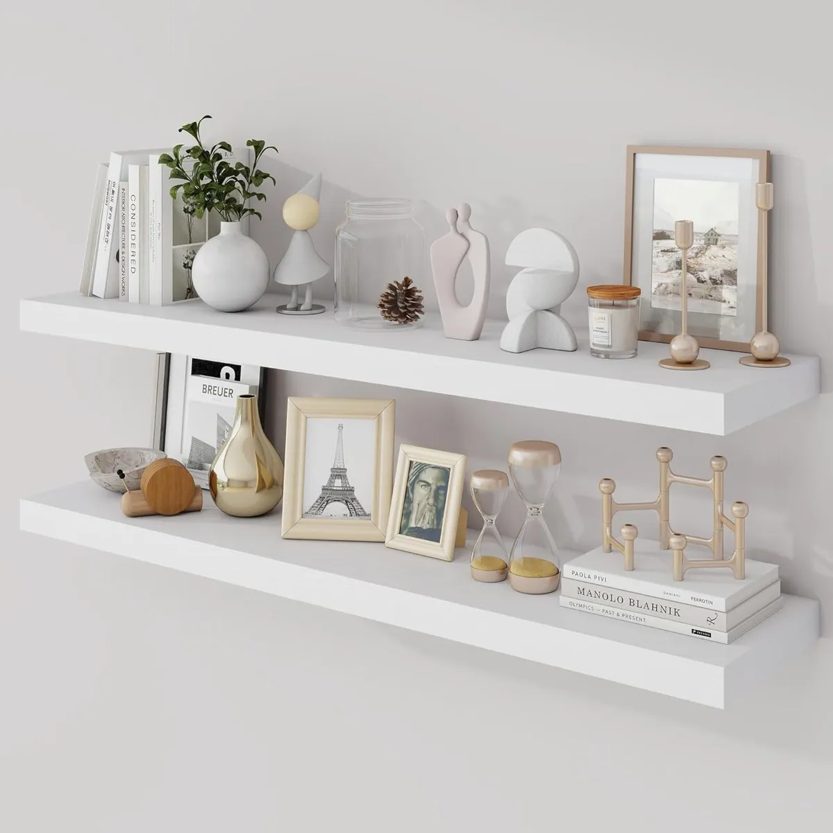100cm Floating Shelves 23.5cm Deep Shelf Wall - Image 1