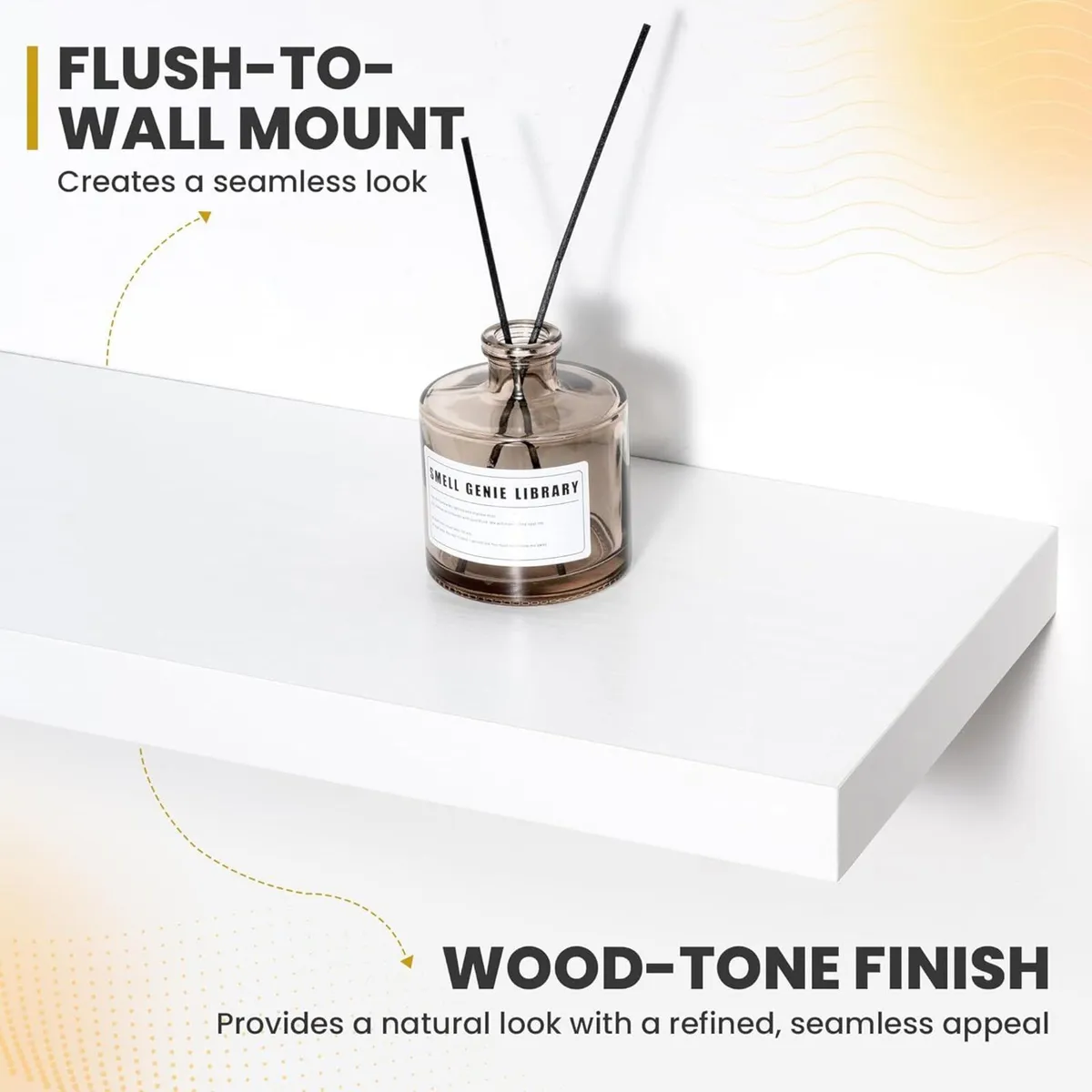 100cm Floating Shelves 23.5cm Deep Shelf Wall - Image 4