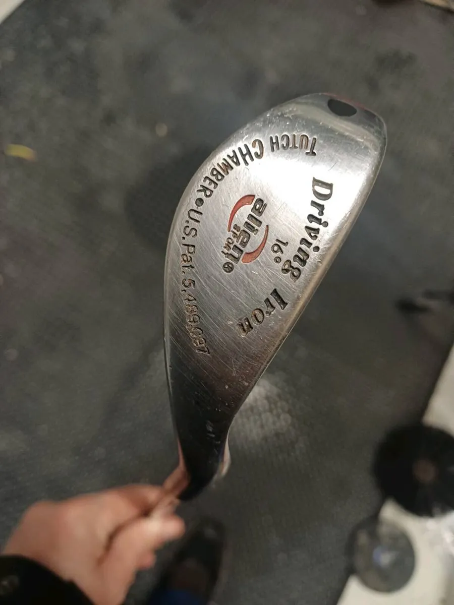 Golf trolley and some clubs - Image 4