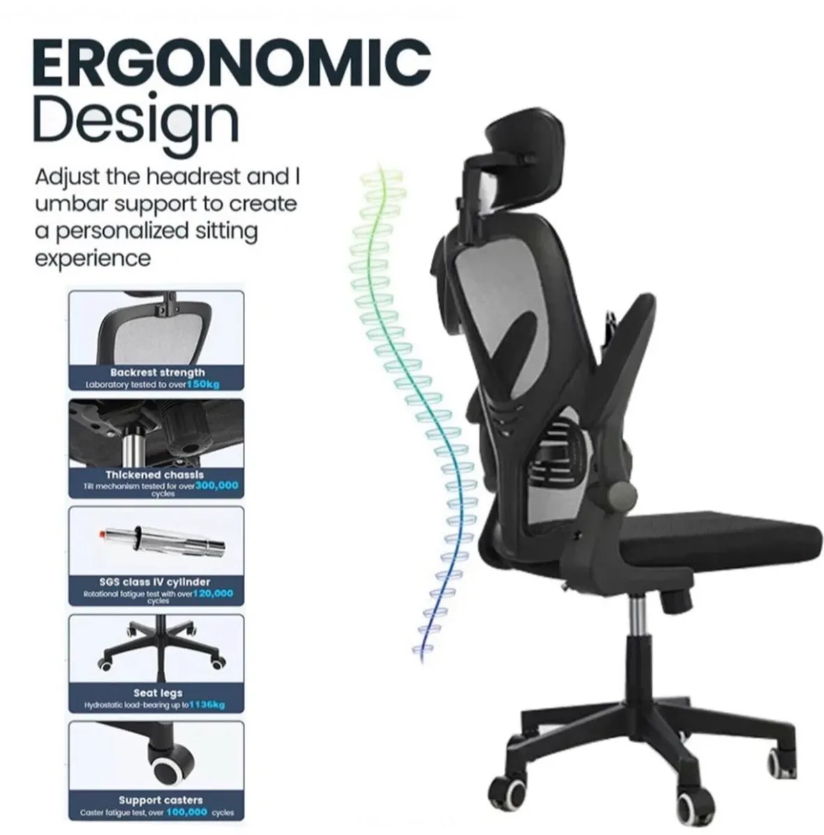 NEW Adjustable Executive Office Chair - Image 2