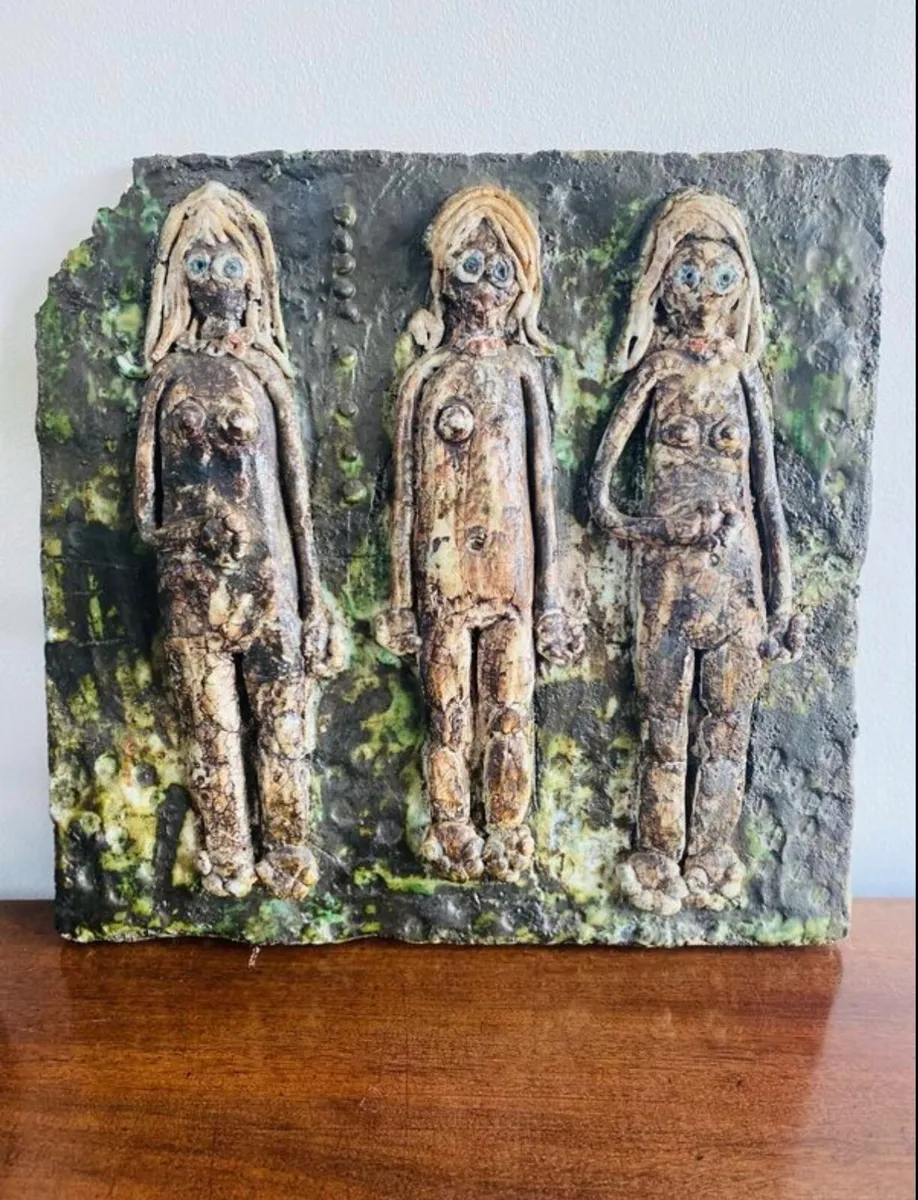 Ceramic Artwork on Stone - Image 4
