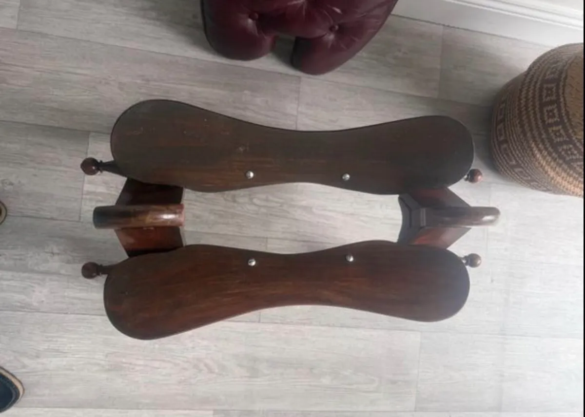 Vintage Camel Saddle Footstool - Image 3