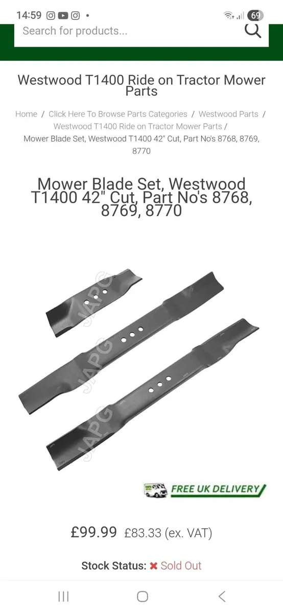 Lawnmower blades - Image 1