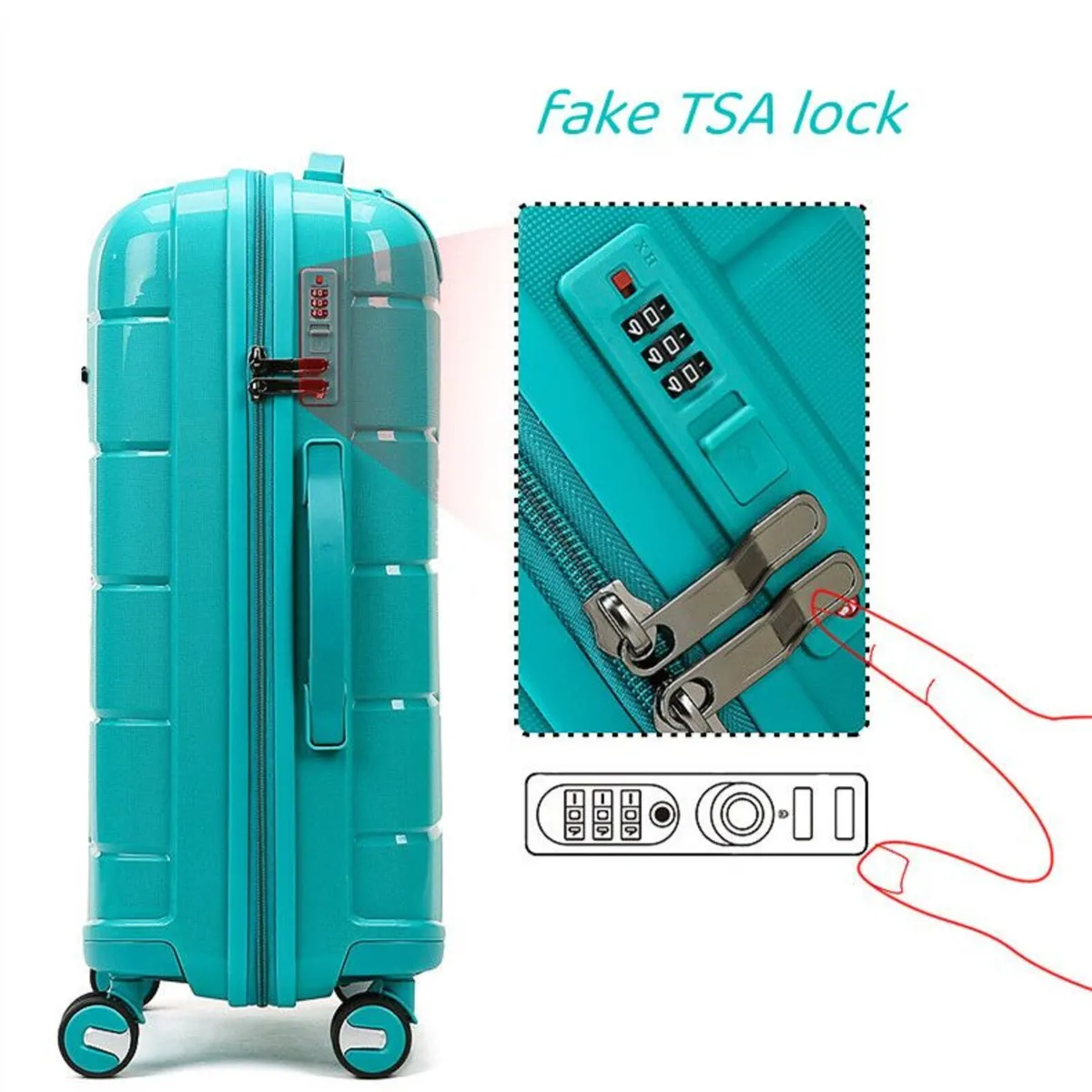 NEW 4 pcs. set suitcases, Just 150e for 4 - Image 2