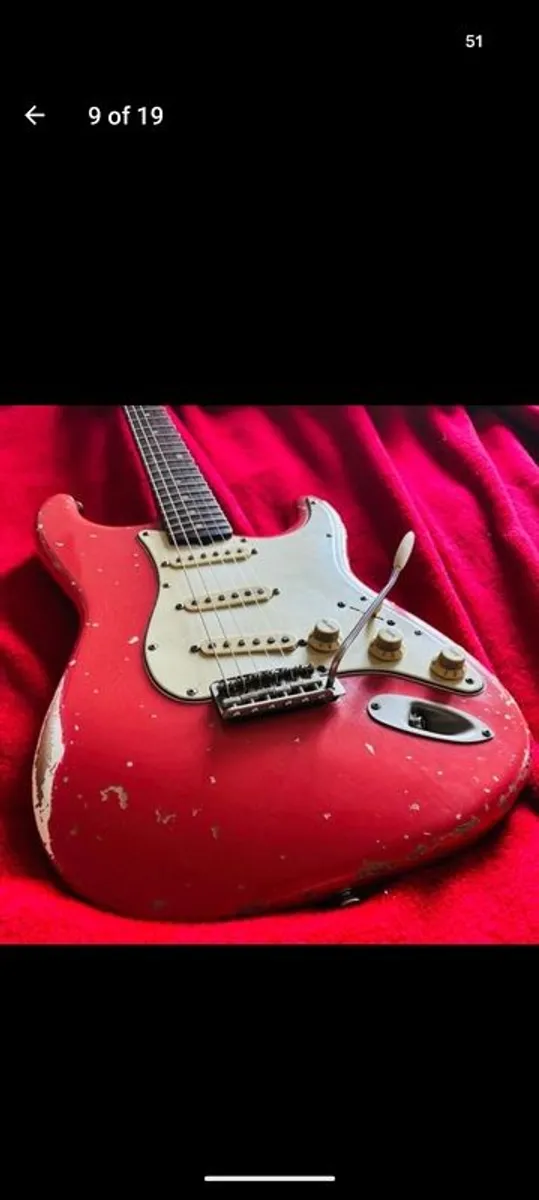 Bravewood '62 Fiesta Red Strat - Image 1