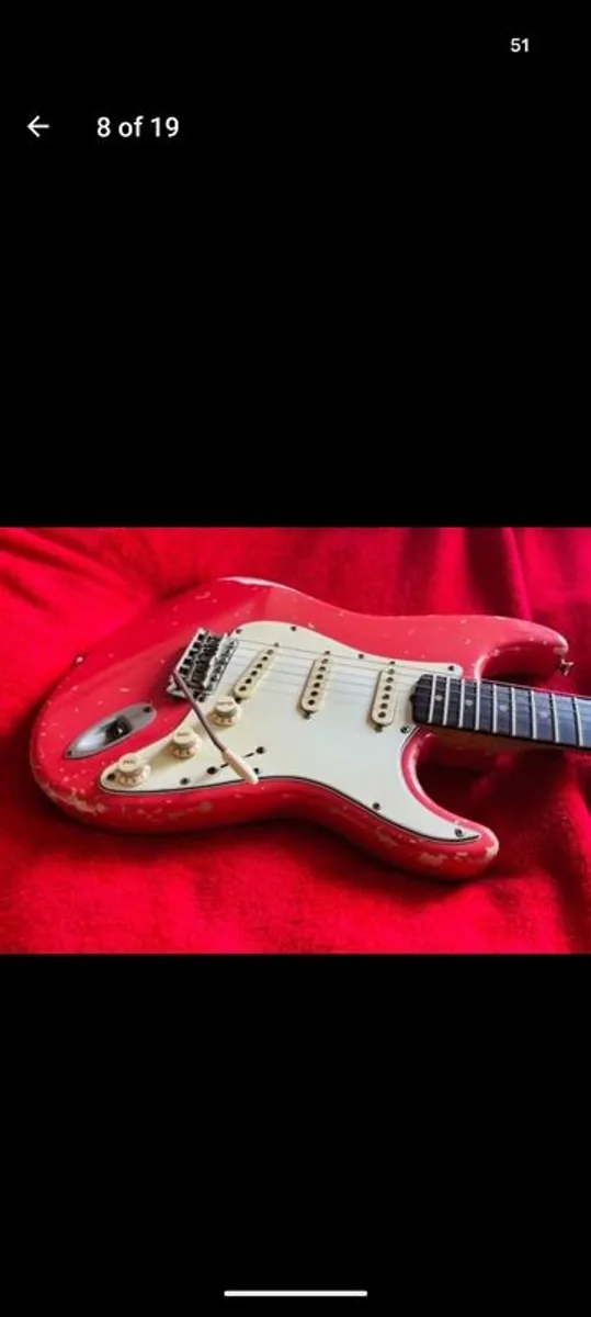 Bravewood '62 Fiesta Red Strat - Image 2