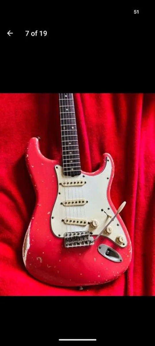 Bravewood '62 Fiesta Red Strat - Image 3