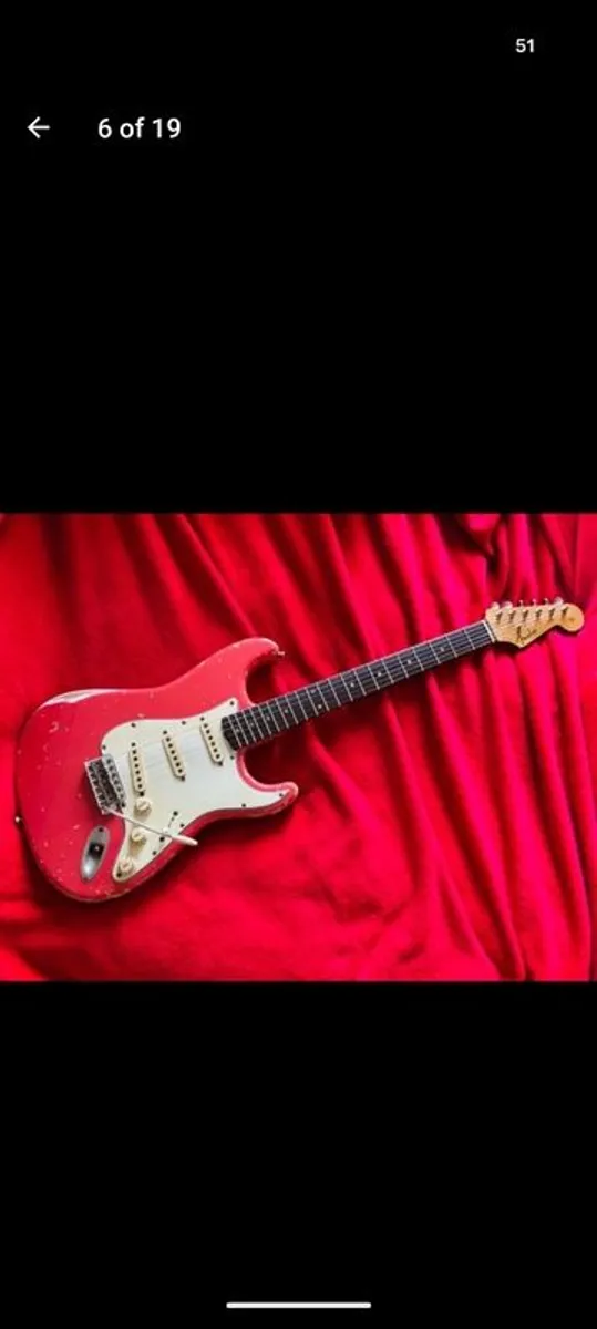 Bravewood '62 Fiesta Red Strat - Image 4