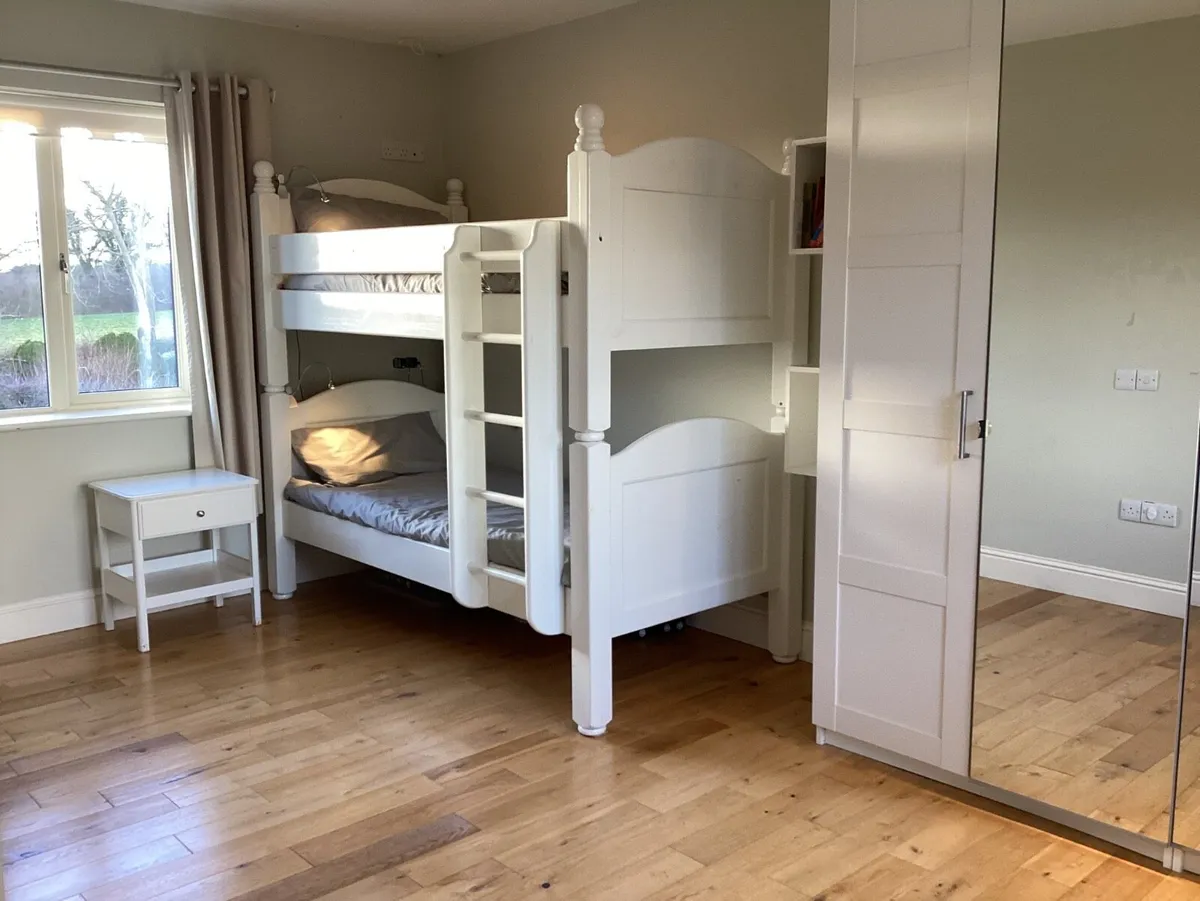 White Bunk Beds - also separates into single beds - Image 1