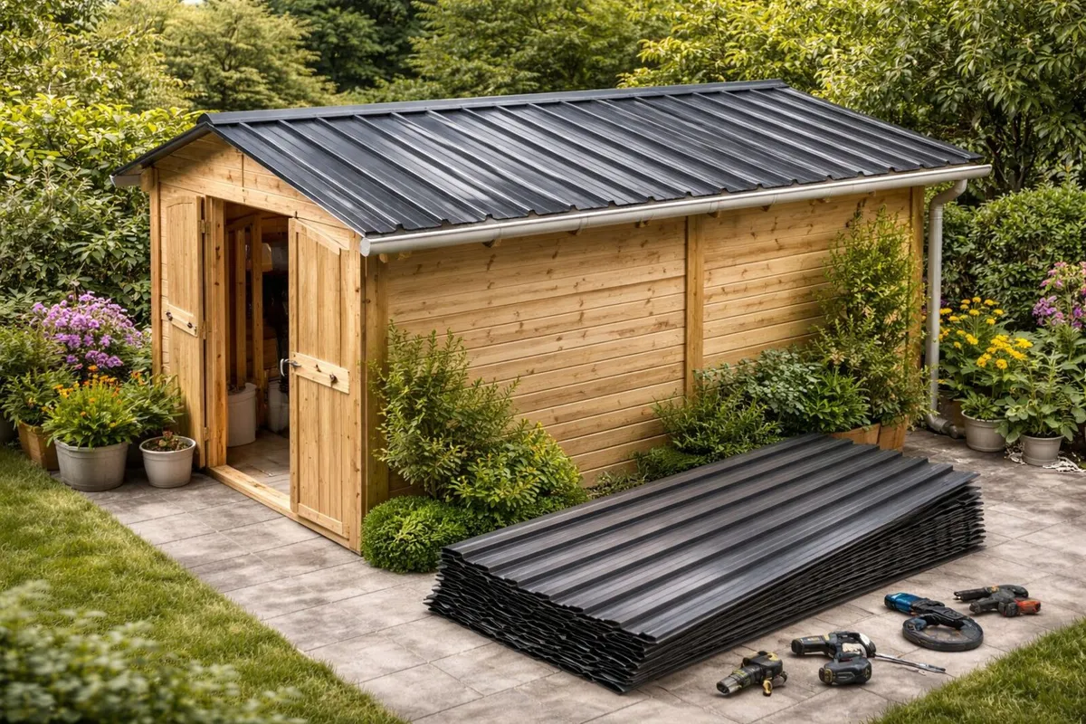 12 x Metal Roofing Sheets for Shed 7m2 Corrugated - Image 3