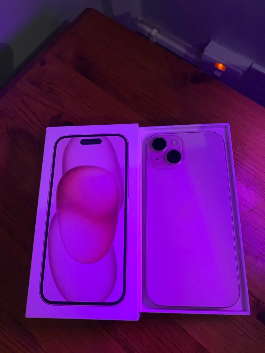 Iphone 15 pink 128 gb free sim, like new - Image 1