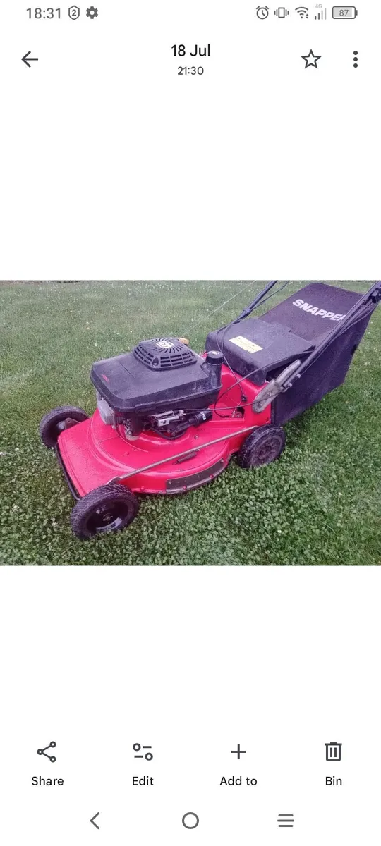 Snapper Self drive lawnmower - Image 2