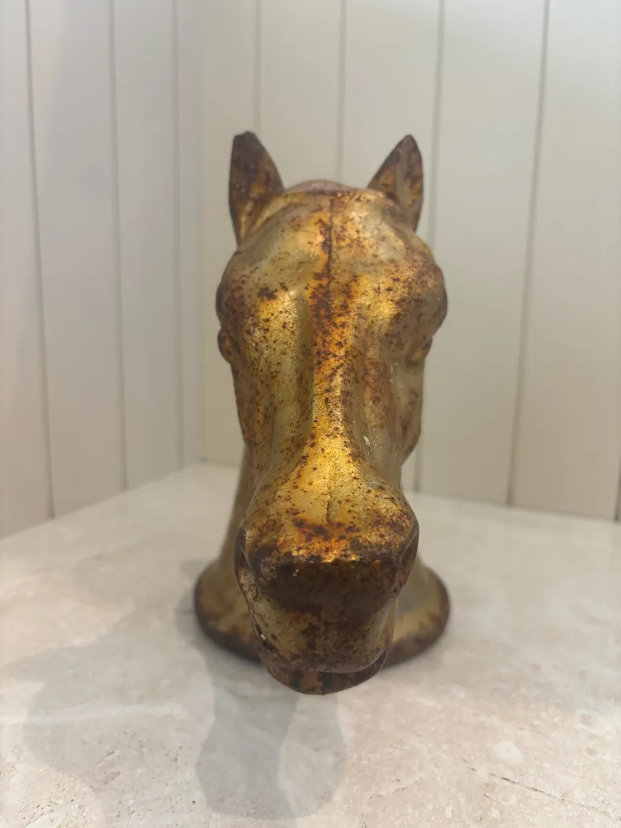 Cast iron horses head - Image 2