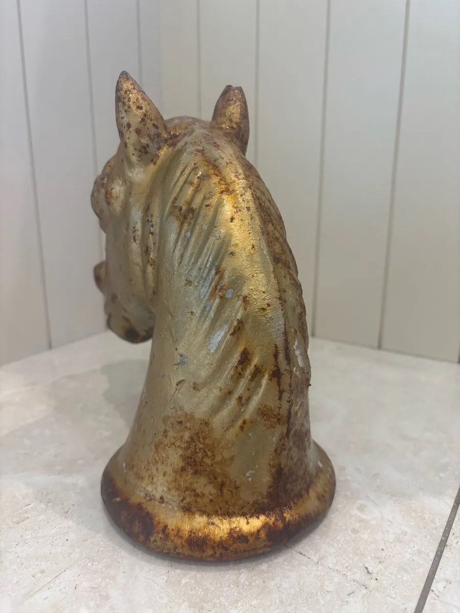 Cast iron horses head - Image 3