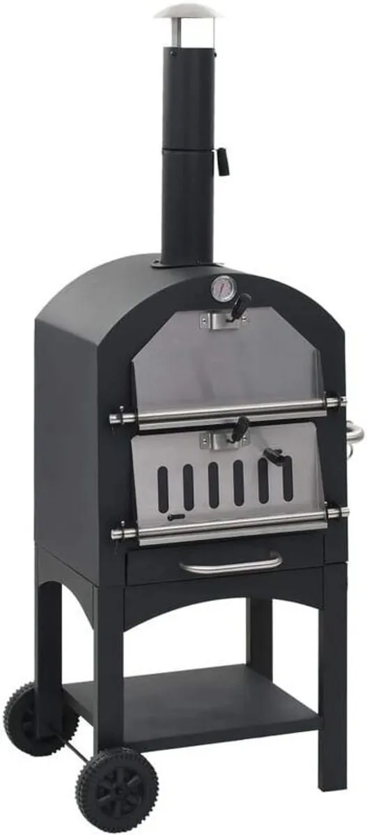 Charcoal fired outdoor pizza oven - Image 1