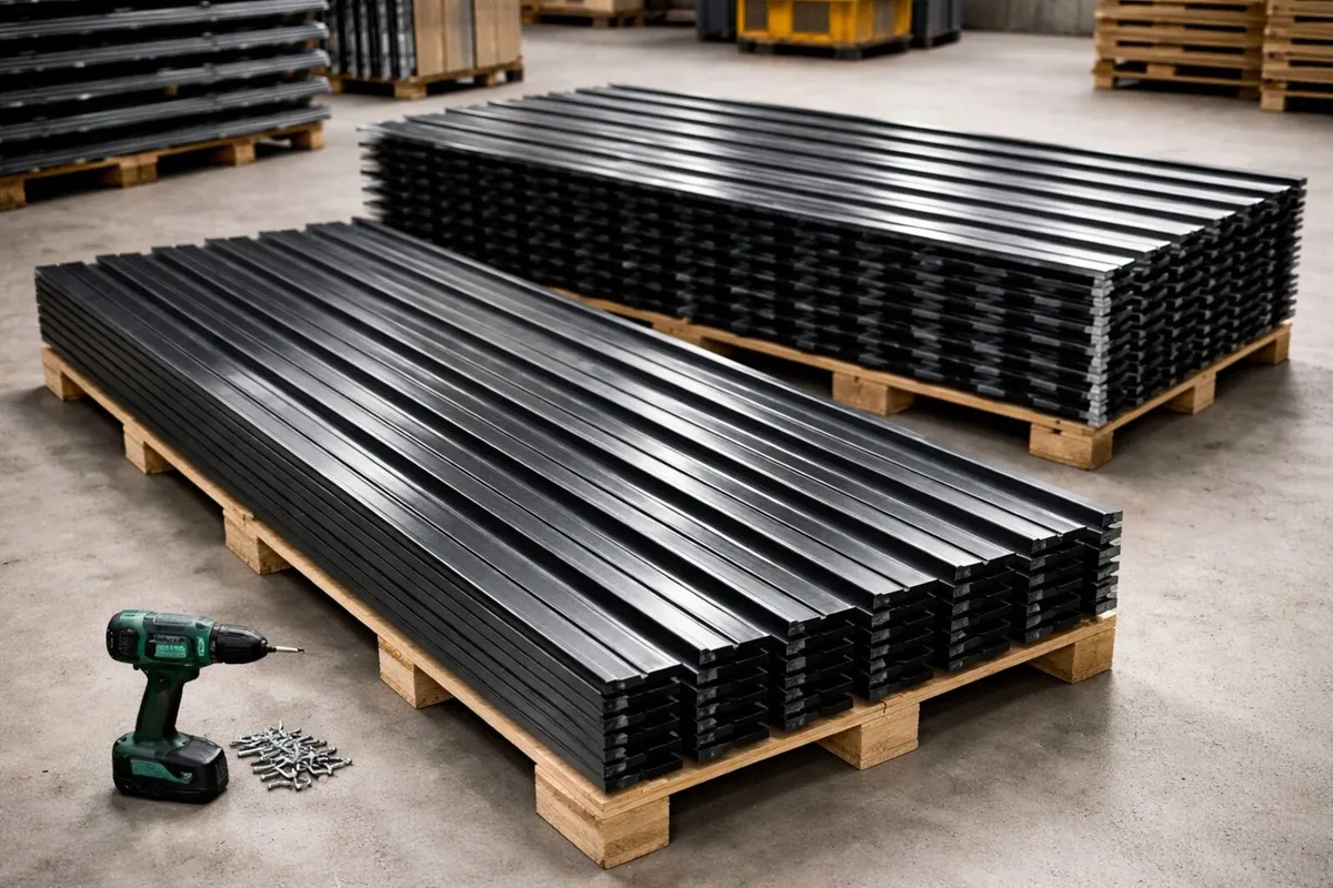 12 x Galvanised Corrugated Roofing Sheets - Image 3