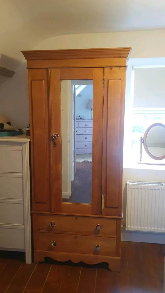 Solid Wood Wardrobe - Image 1