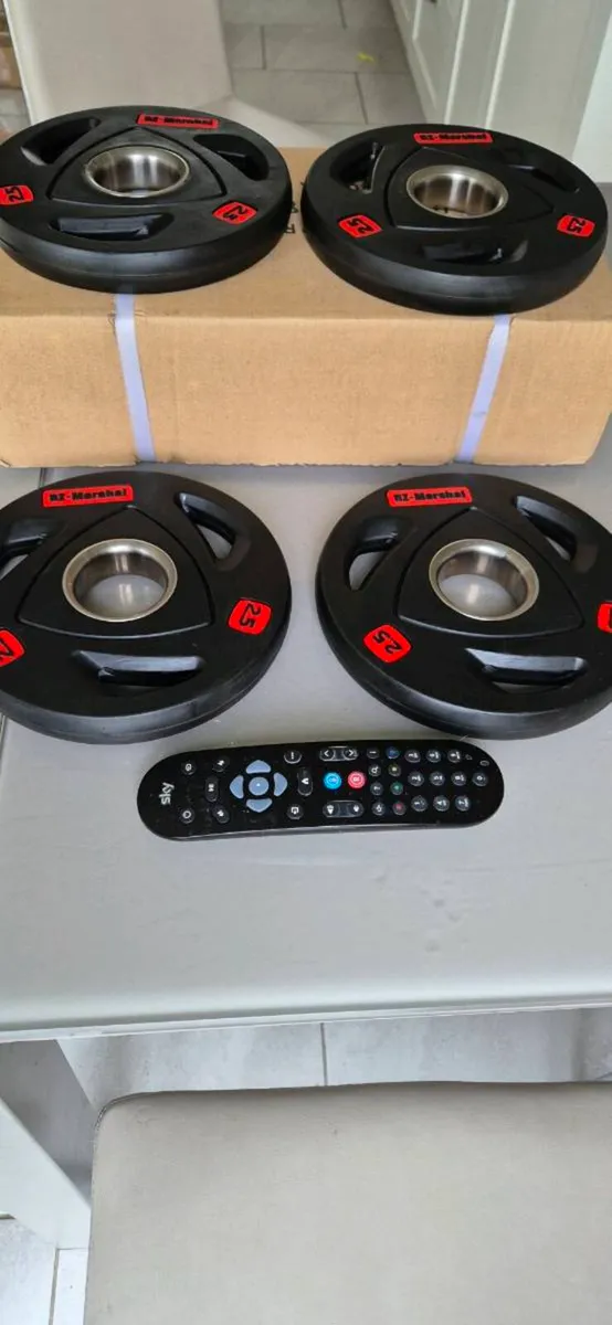 Brand new 4x2.5kilo olympic weight plates - Image 3