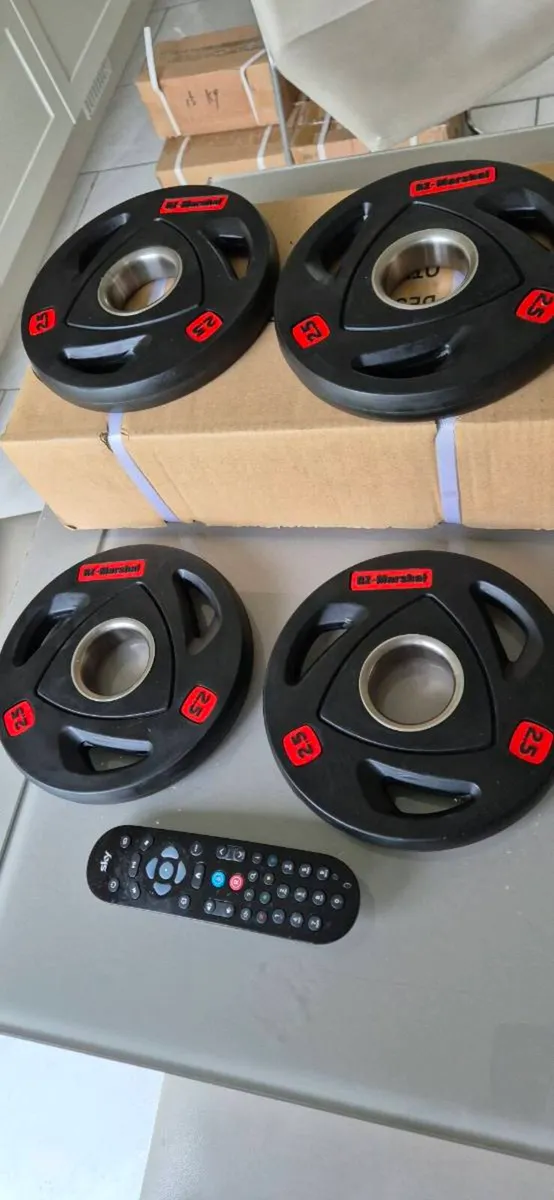 Brand new 4x2.5kilo olympic weight plates - Image 4