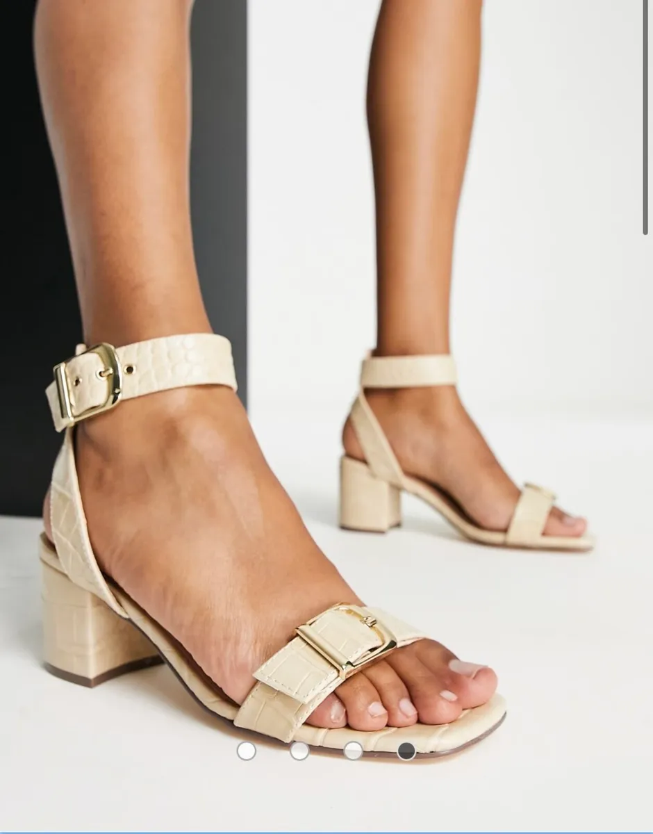 London Rebel block heel sandals size 4 - Image 2