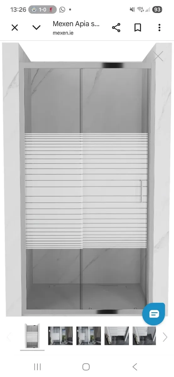 Sliding shower door - Image 2