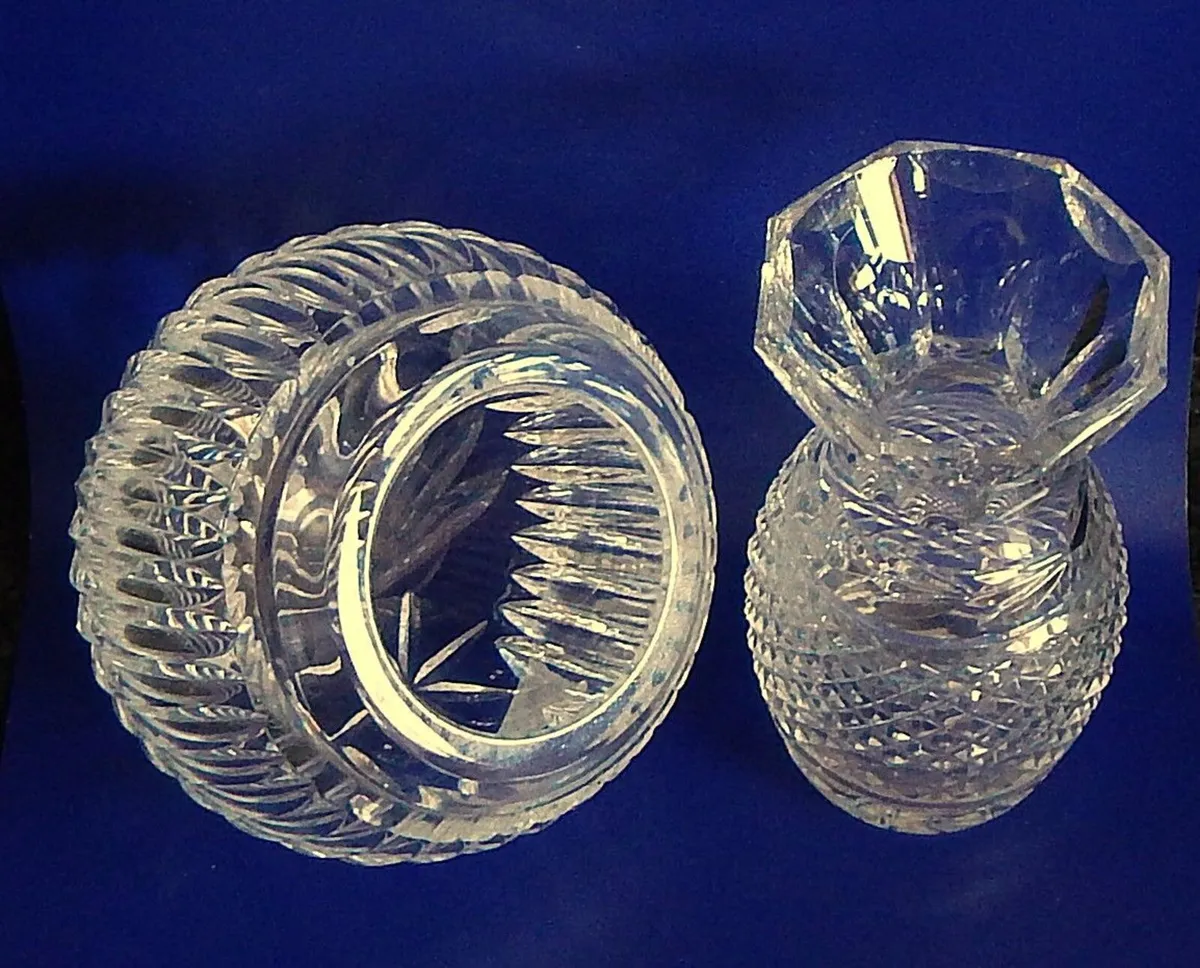 Waterford Crystal Small Slanted Bowl & Vase - Image 2