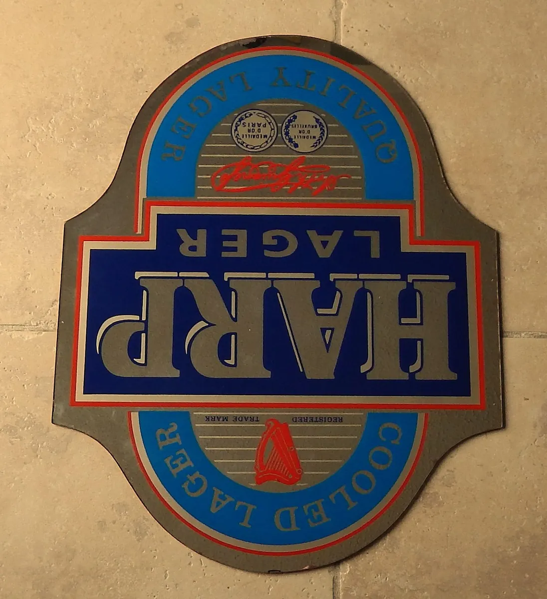 Large Harp Lager Pub Mirror - Image 2