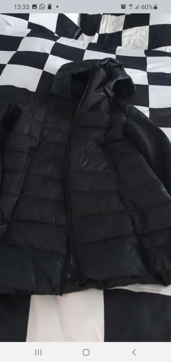 Womens black winter coat - Image 2