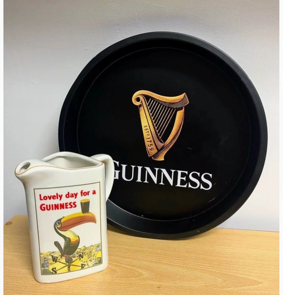 Guinness jug and tray