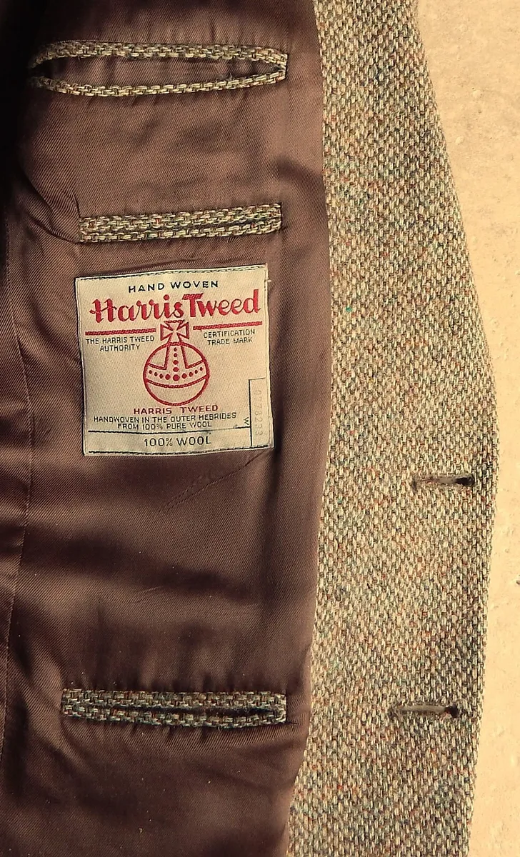 Gents Harris Tweed 100% Pure Wool Jacket, Size 36R - Image 4