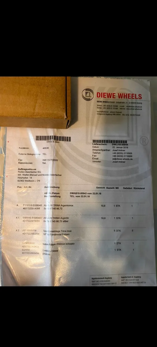 Diewe trina 18 inch alloy wheels - Image 3