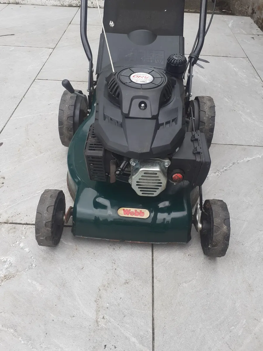 Webb    self    drive      petrol     lawnmower - Image 1