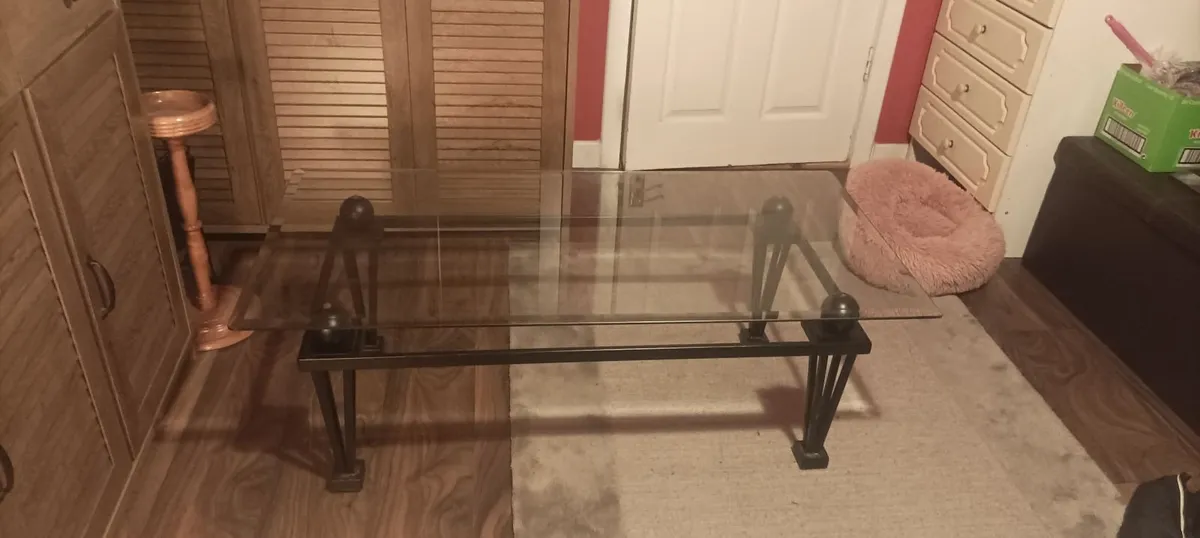 Glass coffee table - Image 2