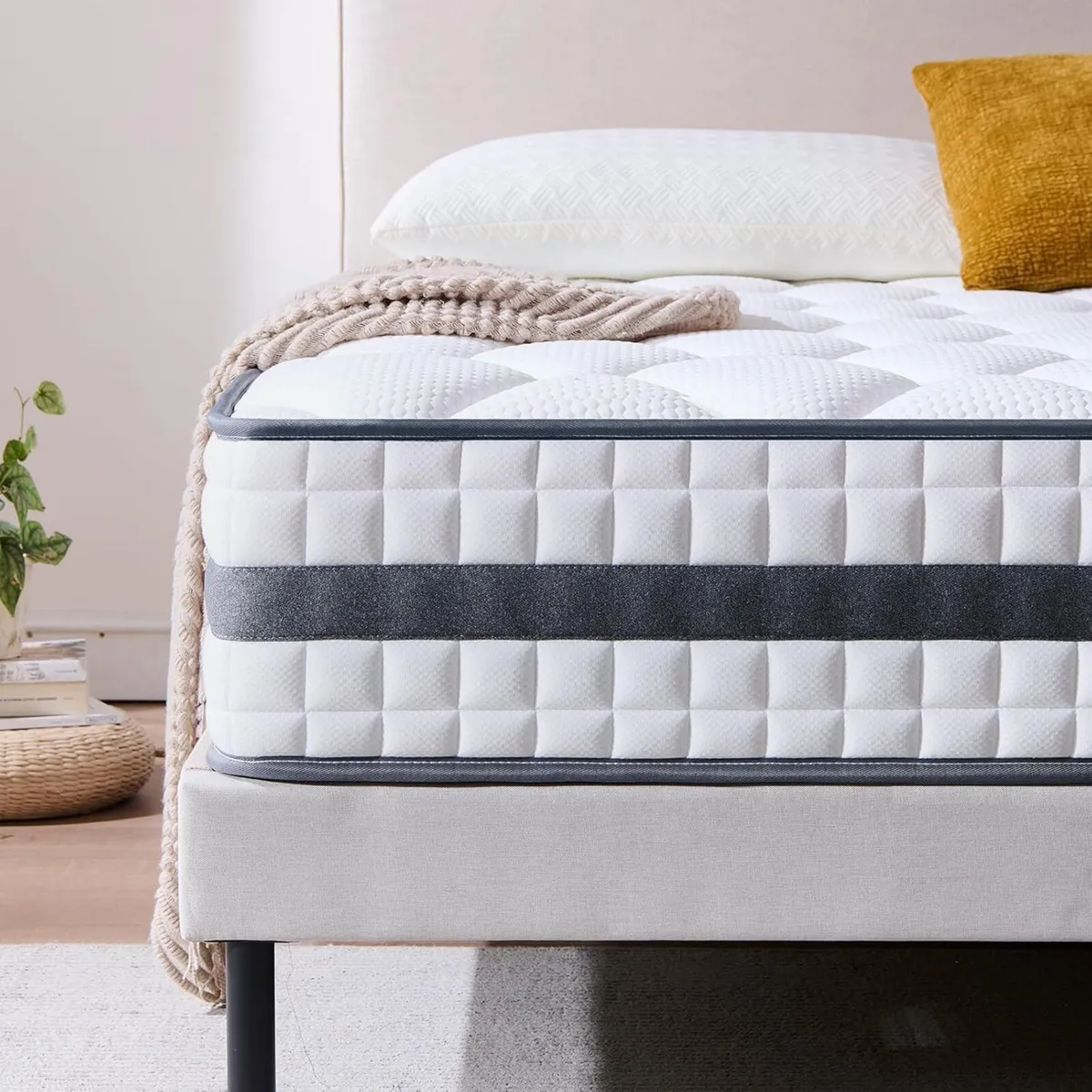 Small Double Mattress Hybrid Memory Foam and - Image 1