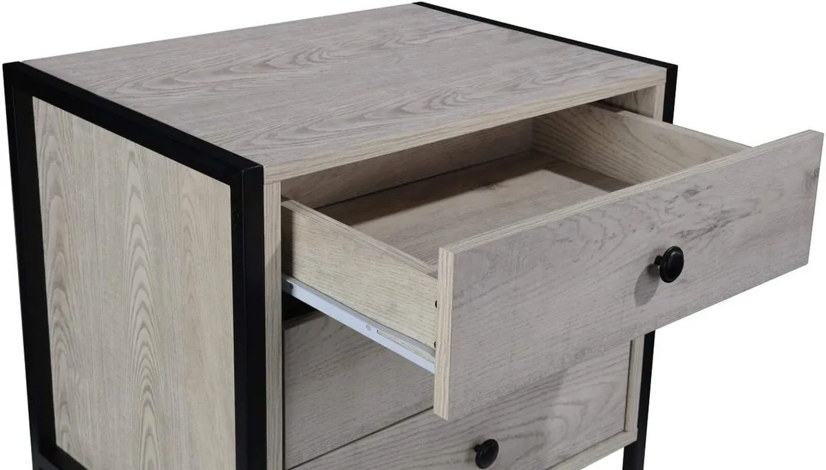 Timber Art Design Zahra 3 Drawer Chest Bedside - Image 4