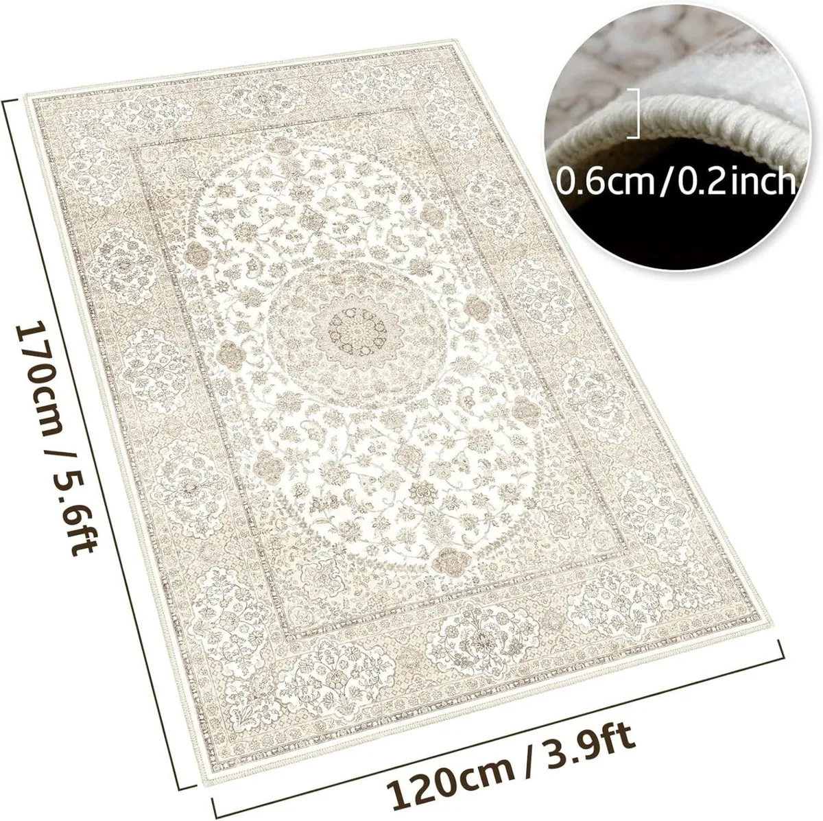 120x170cm Area Rugs for Living Room Kitchen - Image 2