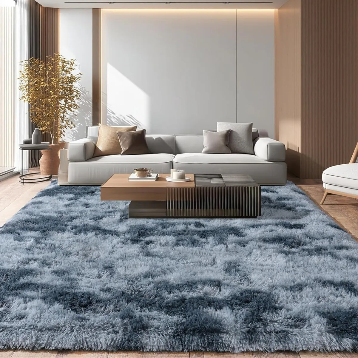 Large Rugs for Living Room 160x230 cm - Fluffy - Image 2
