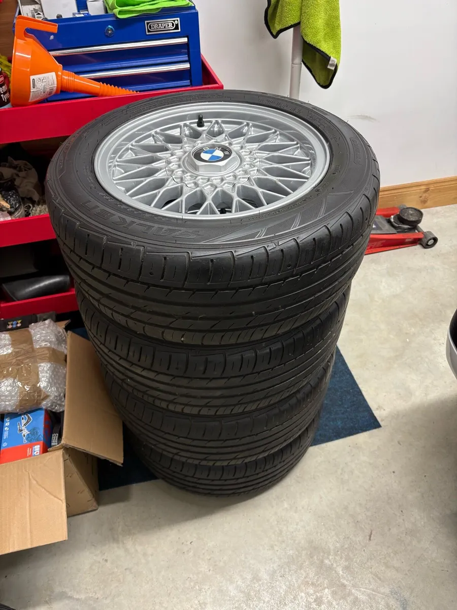 Genuine BMW E30 15” BBS Alloy Wheels - Image 2