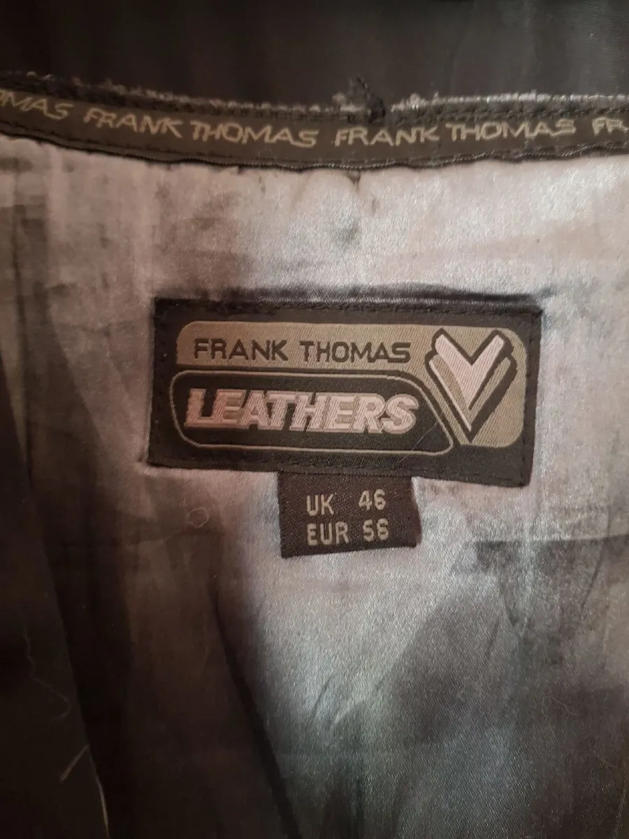 Frank Thomas 2 piece mens motorcycle leathers - Image 4