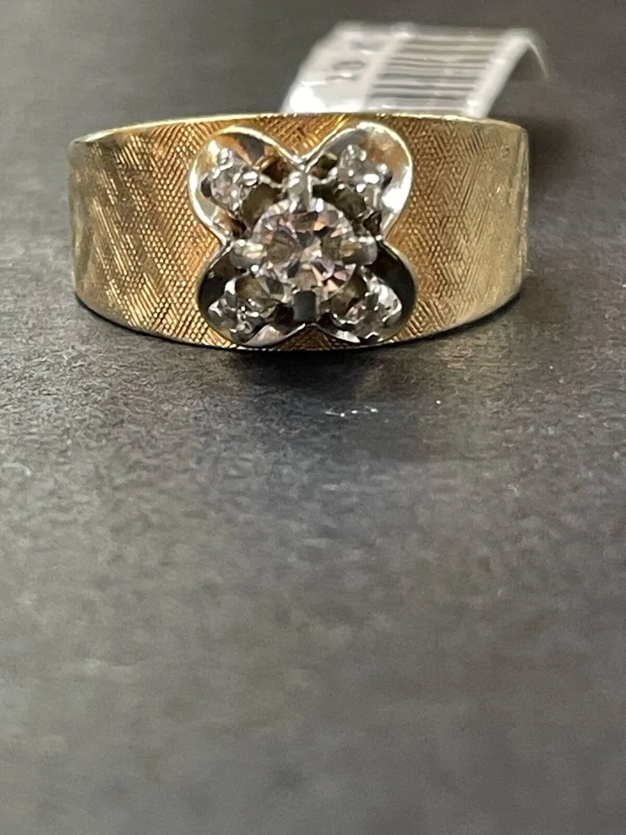 14k/18k gold ring with diamonds - Image 3