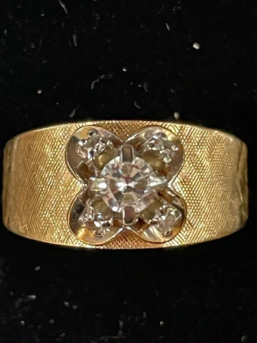 14k/18k gold ring with diamonds - Image 1