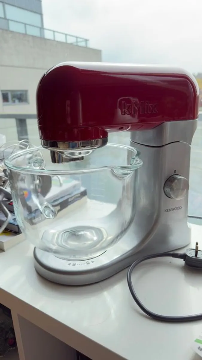 Kenwood kMix Stand Mixer - Red with 5L Glass Bowl - Image 1