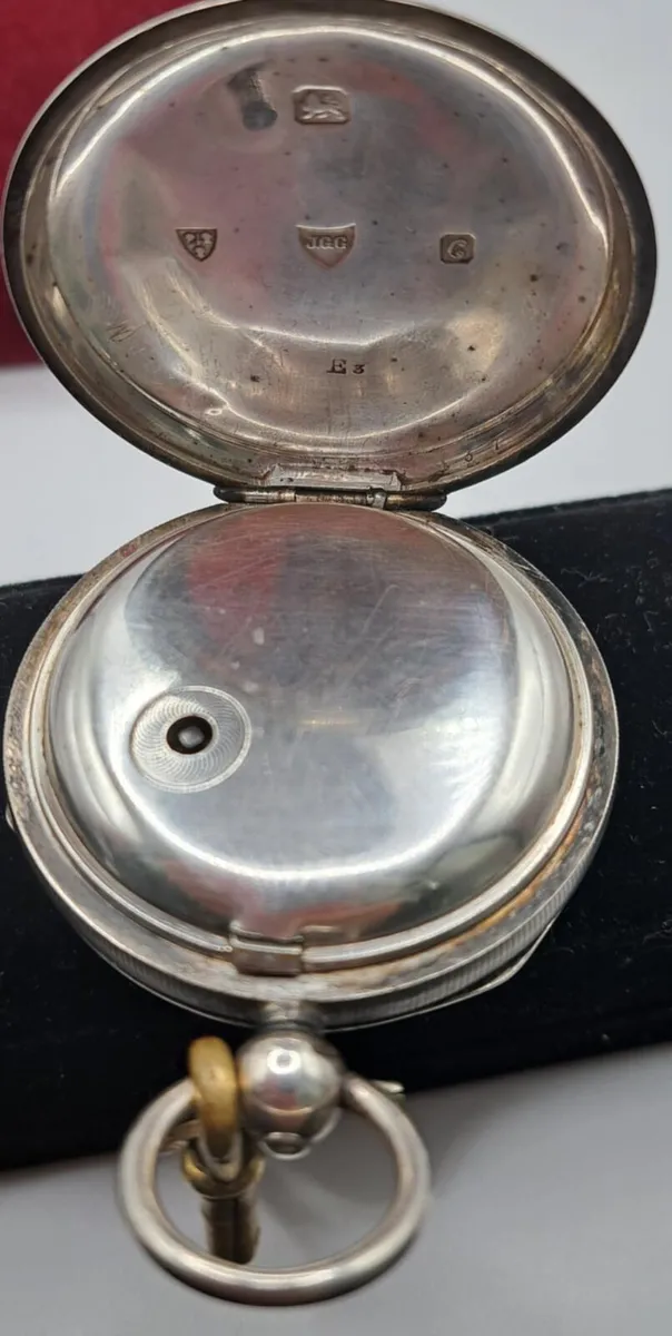 Vintage sterling silver pocket watch - Image 3